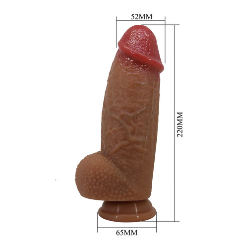 Silicone Realistic Dildo with Suction